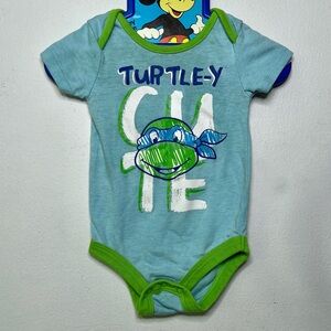 Teenage mutant ninja turtles baby bodysuit TMNT bundle set of 3